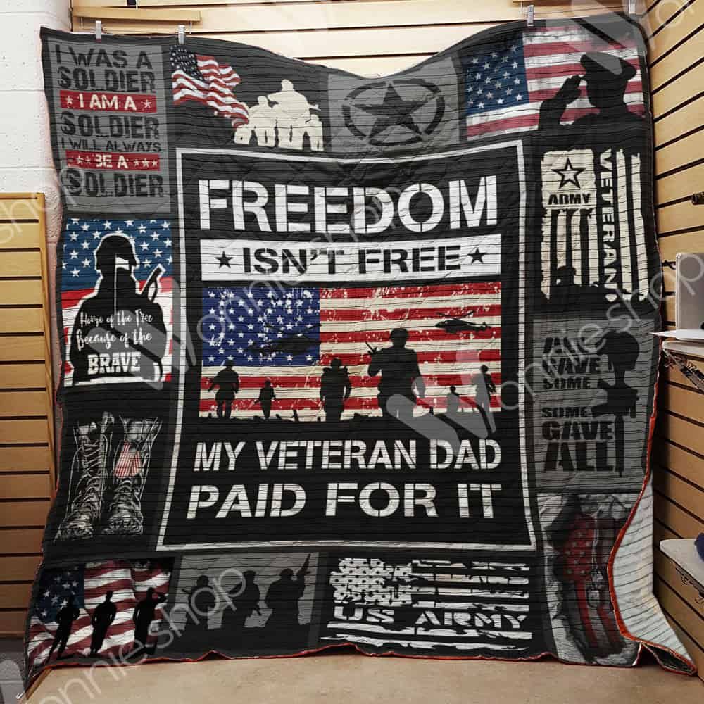 Veteran Dad Quilt Blanket DHC1102208TD