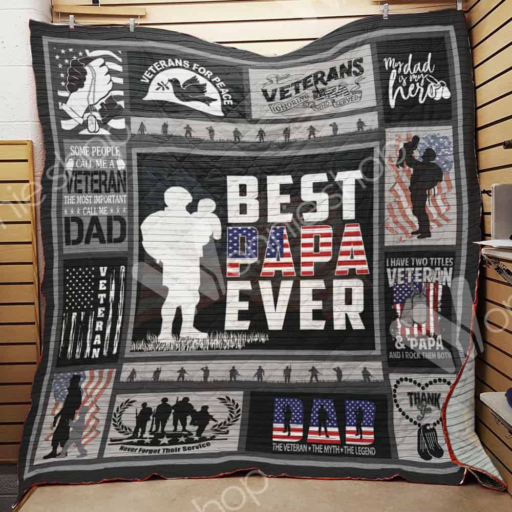 Veteran Dad Quilt Blanket DHC1102209TD