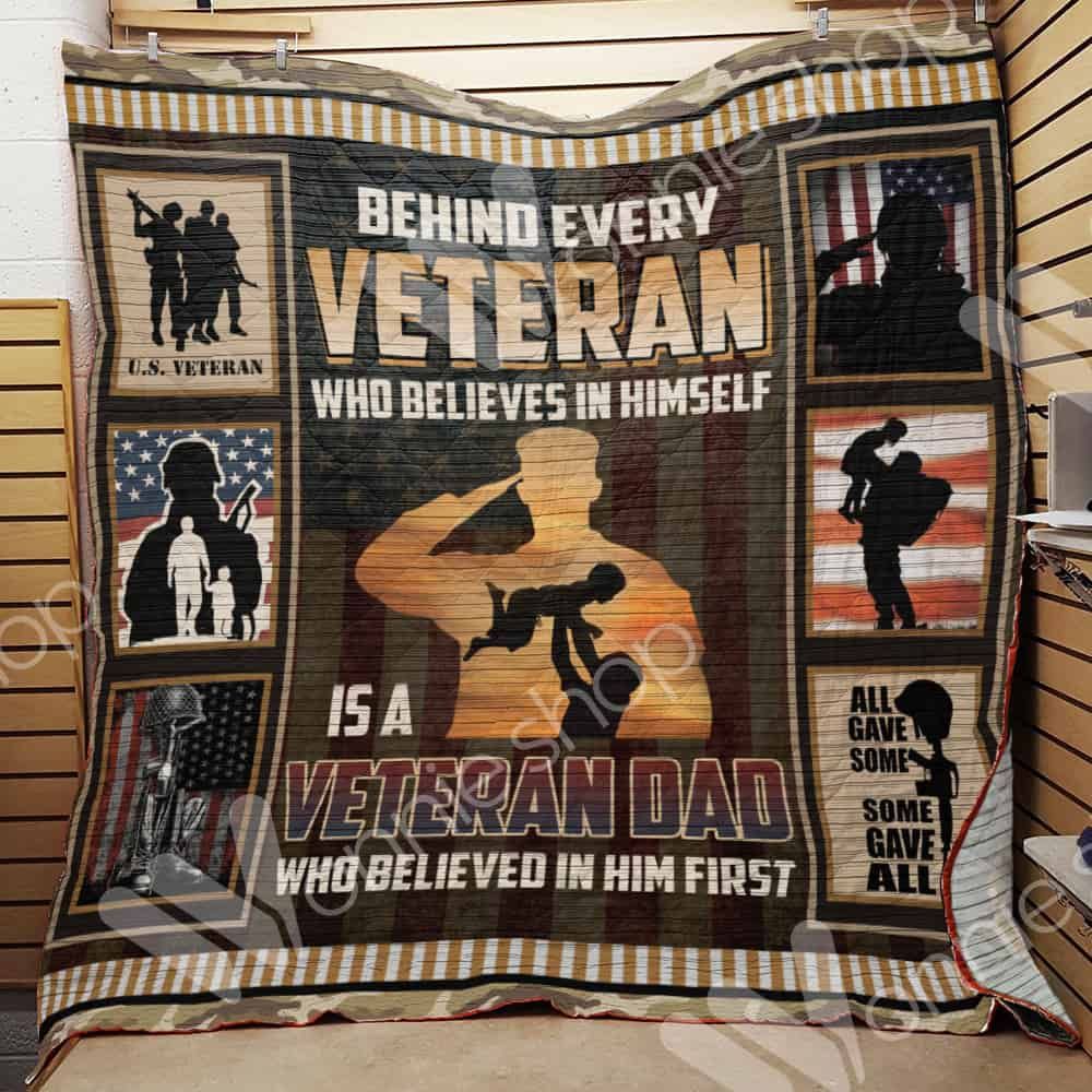 Veteran Dad Quilt Blanket DHC1102218TD