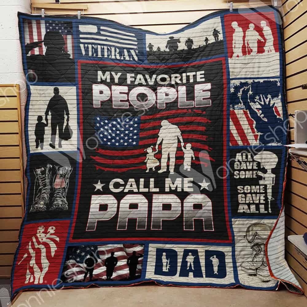 Veteran Dad Quilt Blanket DHC1102223TD