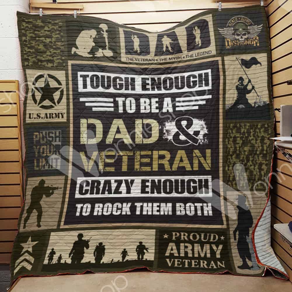 Veteran Dad Quilt Blanket DHC1102228TD