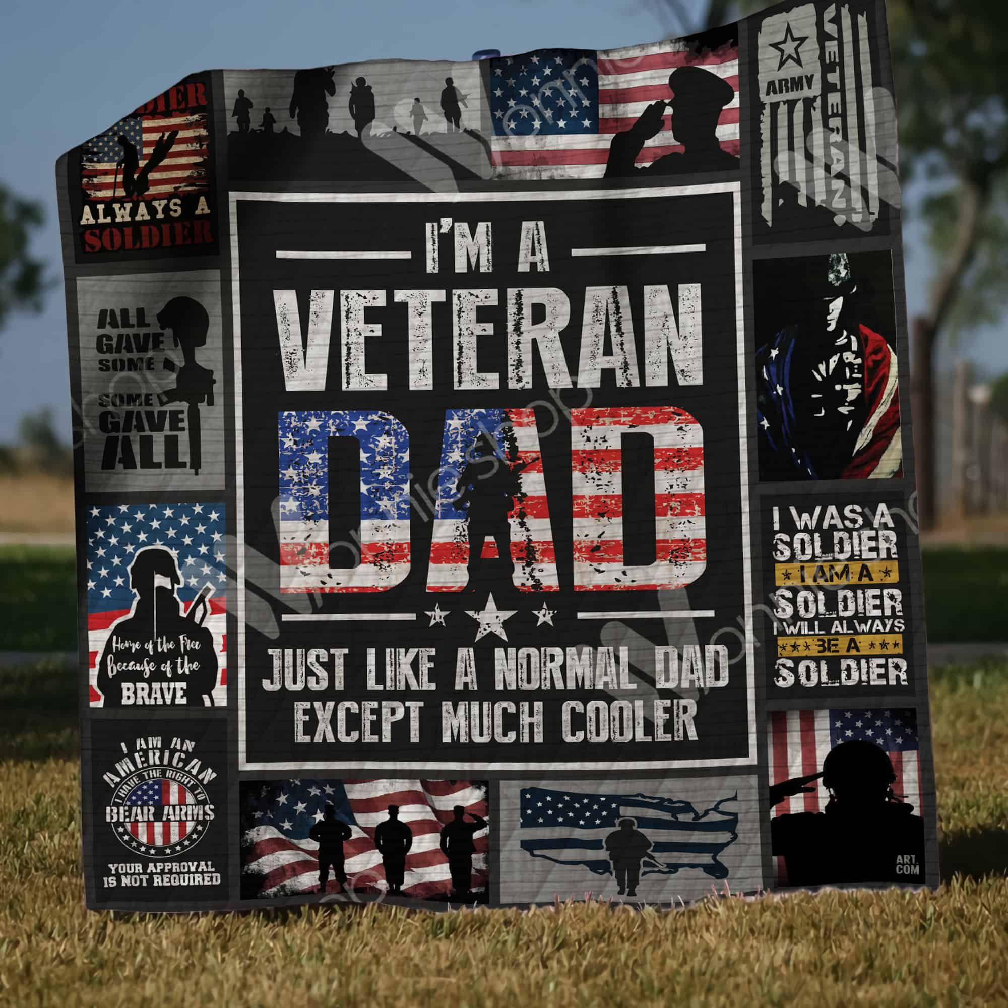 Veteran Dad Quilt Blanket DHC110222TD