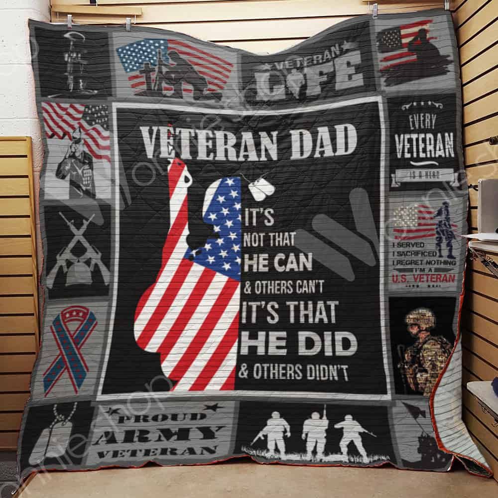 Veteran Dad Quilt Blanket DHC1102271TD