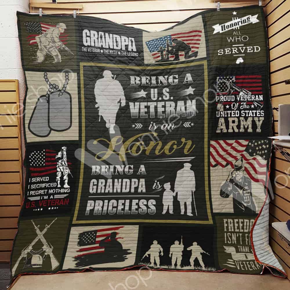 Veteran Dad Quilt Blanket DHC1102402TD