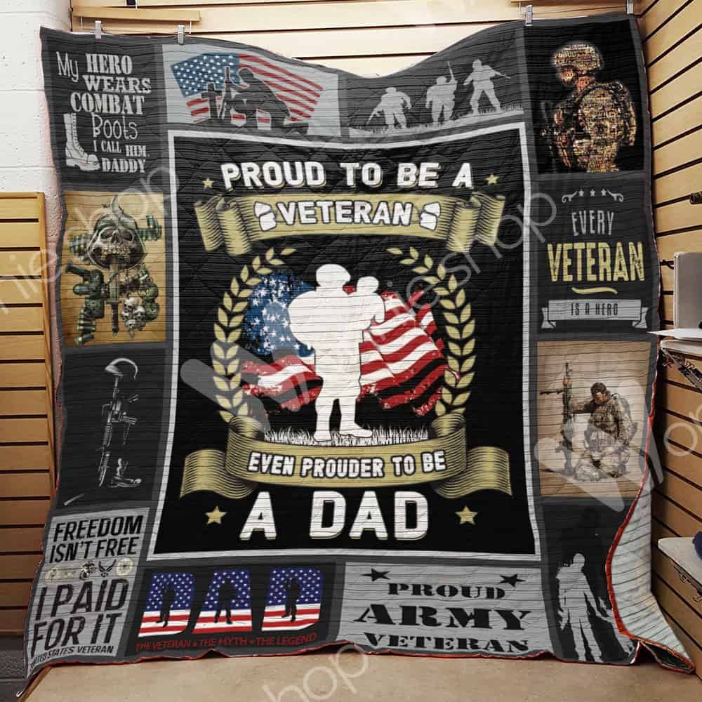 Veteran Dad Quilt Blanket DHC1102494TD