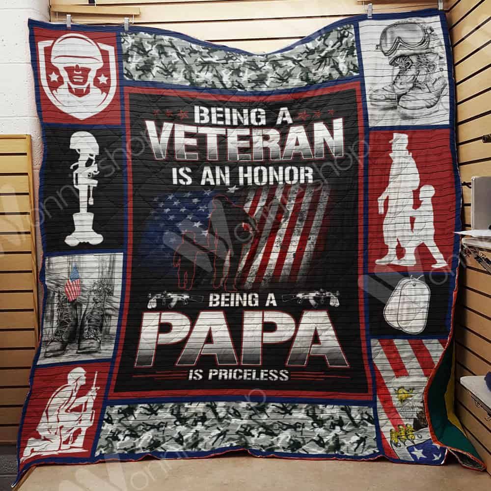 Veteran Dad Quilt Blanket DHC1102659TD