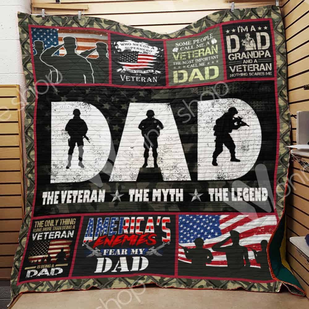Veteran Dad Quilt Blanket DHC1102760TD
