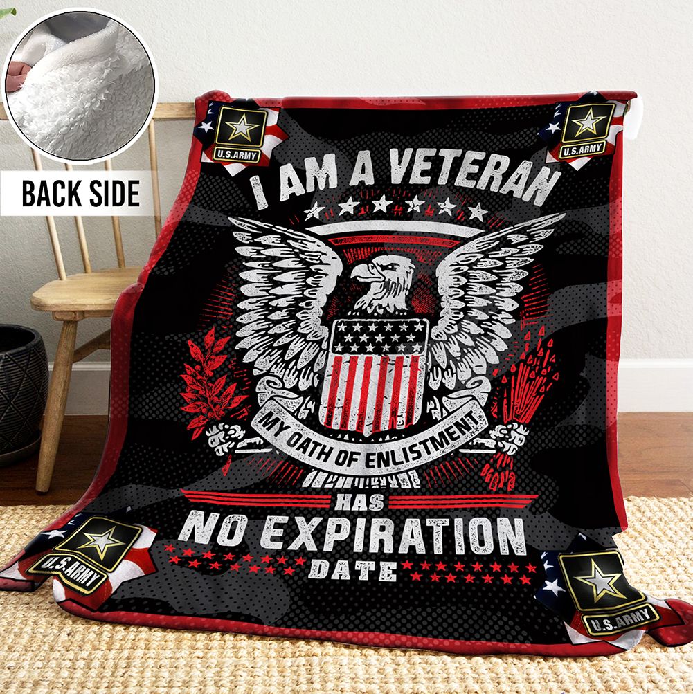 Veteran Sherpa Fleece Blanket