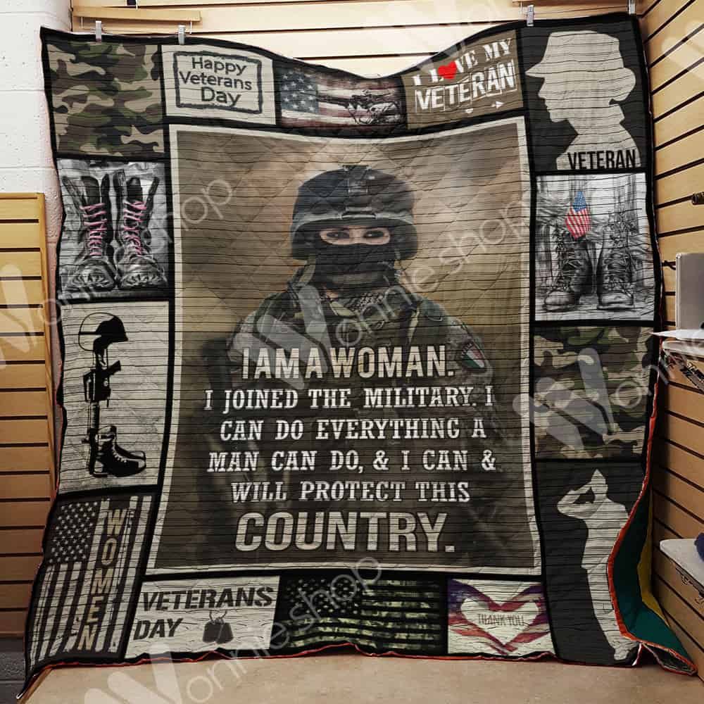 Veteran Female Quilt Blanket DHC1102199TD