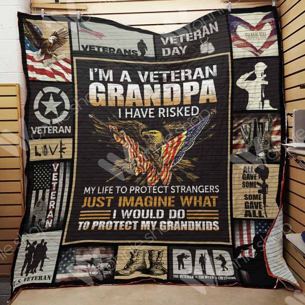 Veteran Grandpa Quilt Blanket DHC0302878TD