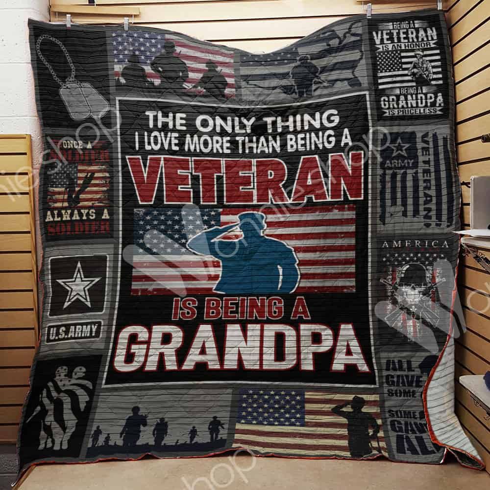 Veteran Grandpa Quilt Blanket DHC1102186TD