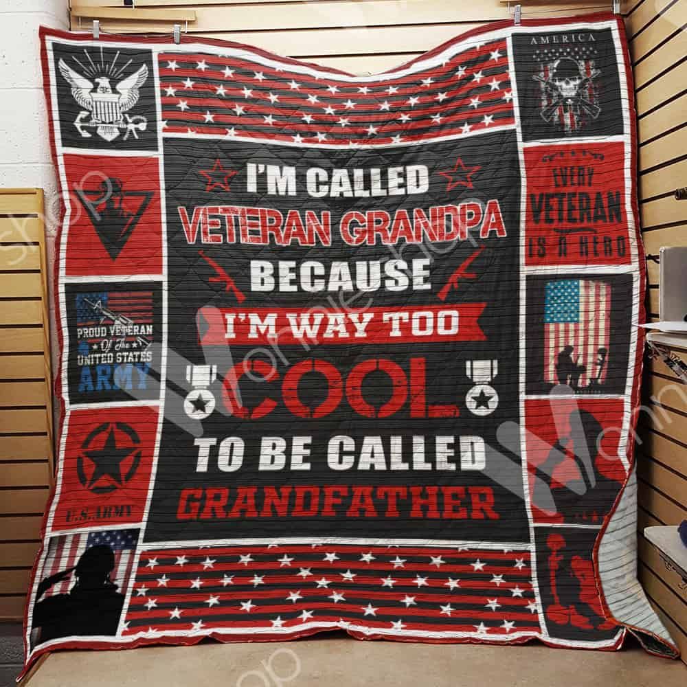 Veteran Grandpa Quilt Blanket DHC1102258TD