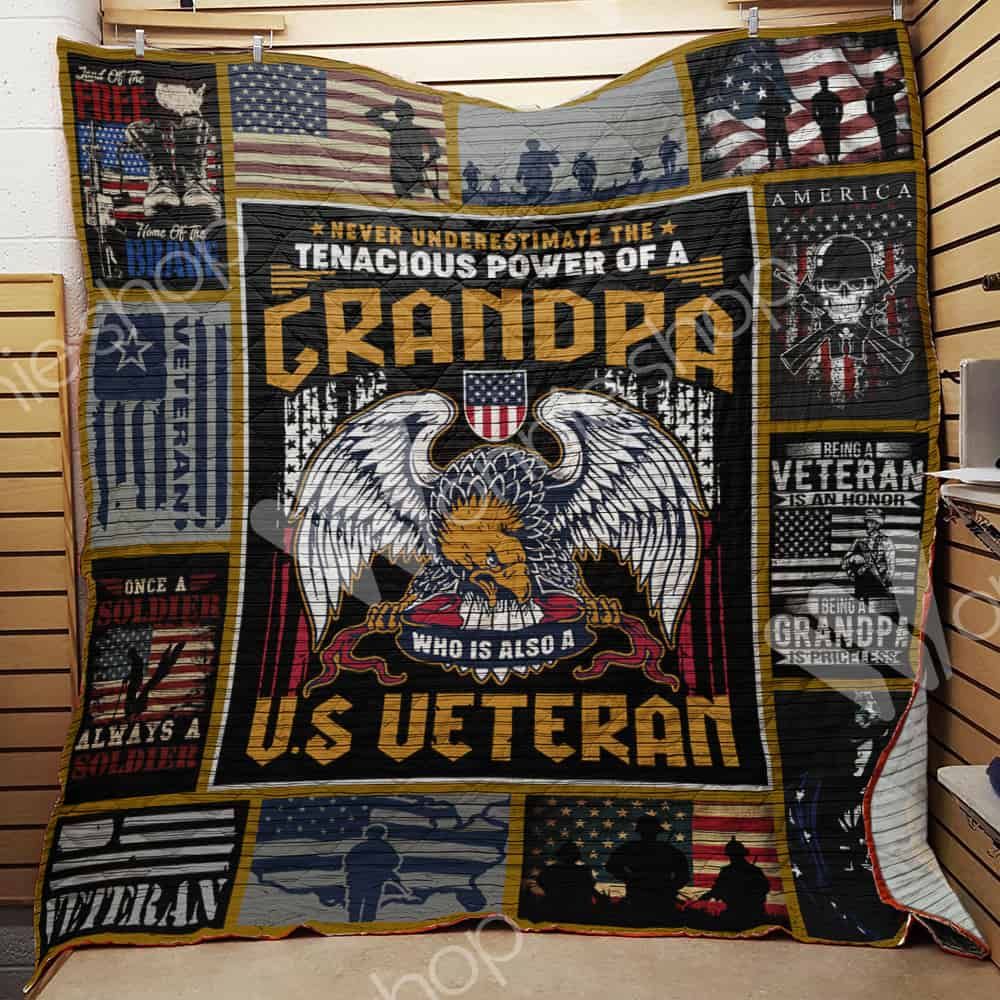 Veteran Grandpa Quilt Blanket DHC1102260TD