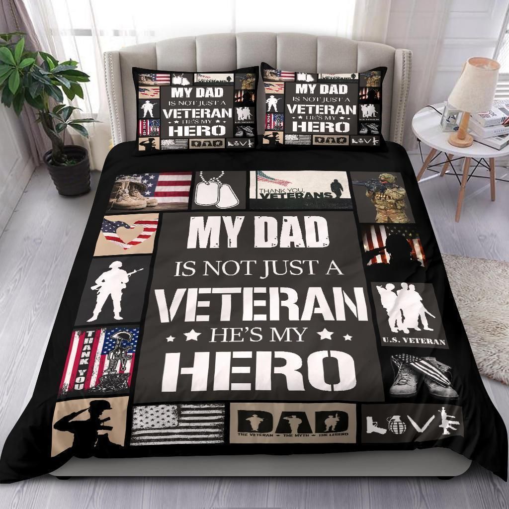 Veteran Hero My Dad Bedding Set
