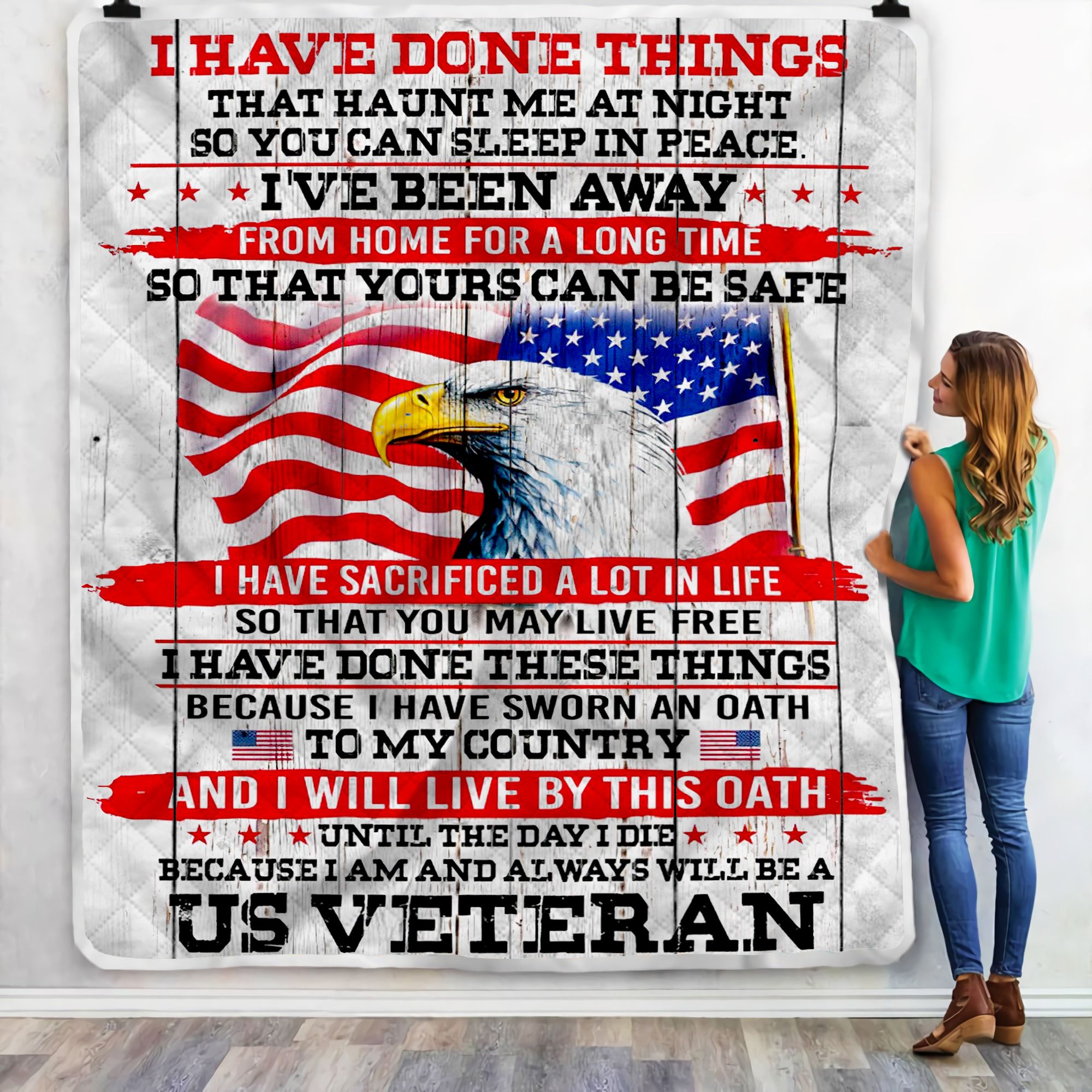 Veteran I Have Done Things Fleece Blanket