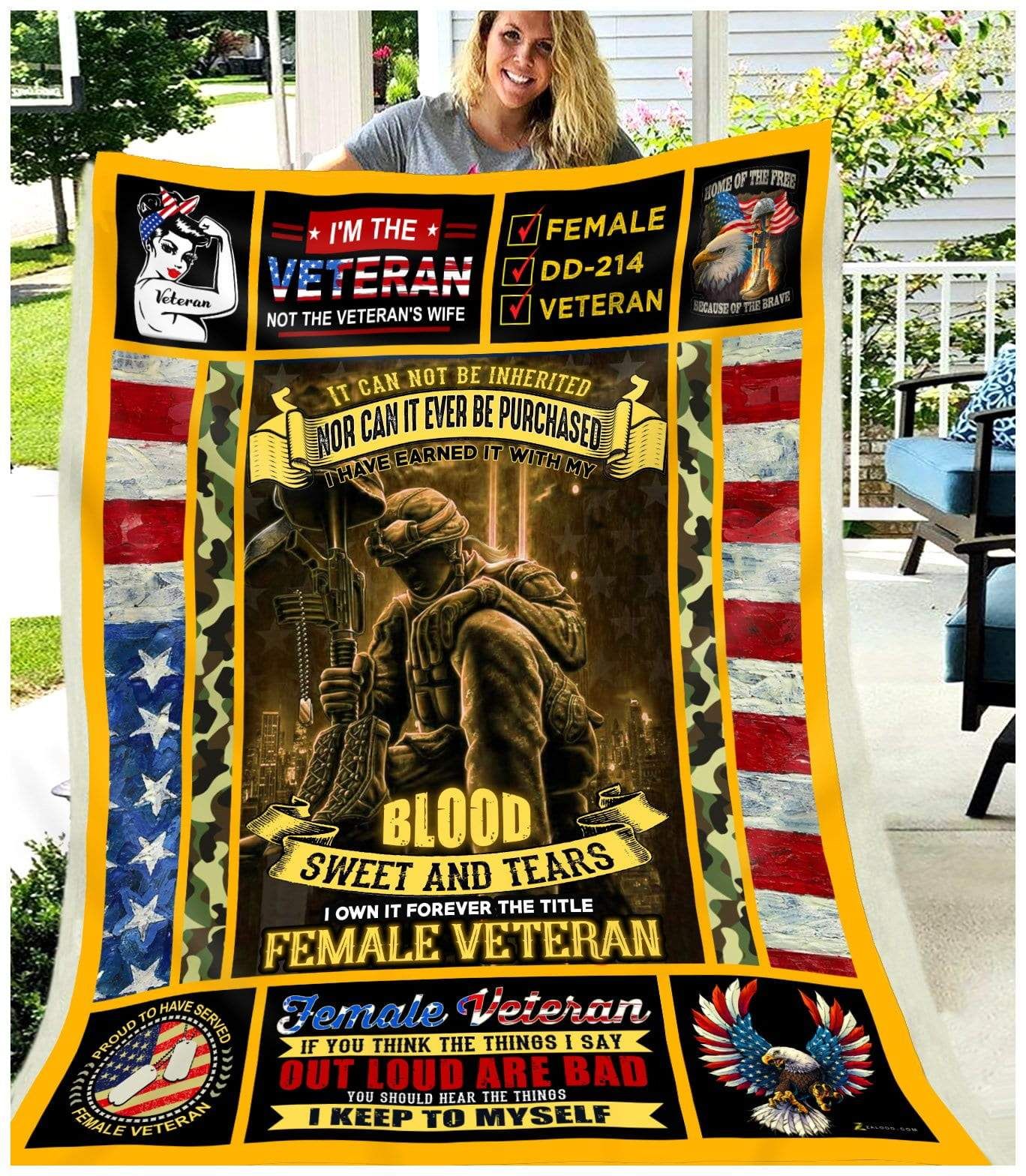 Veteran Fleece Blanket