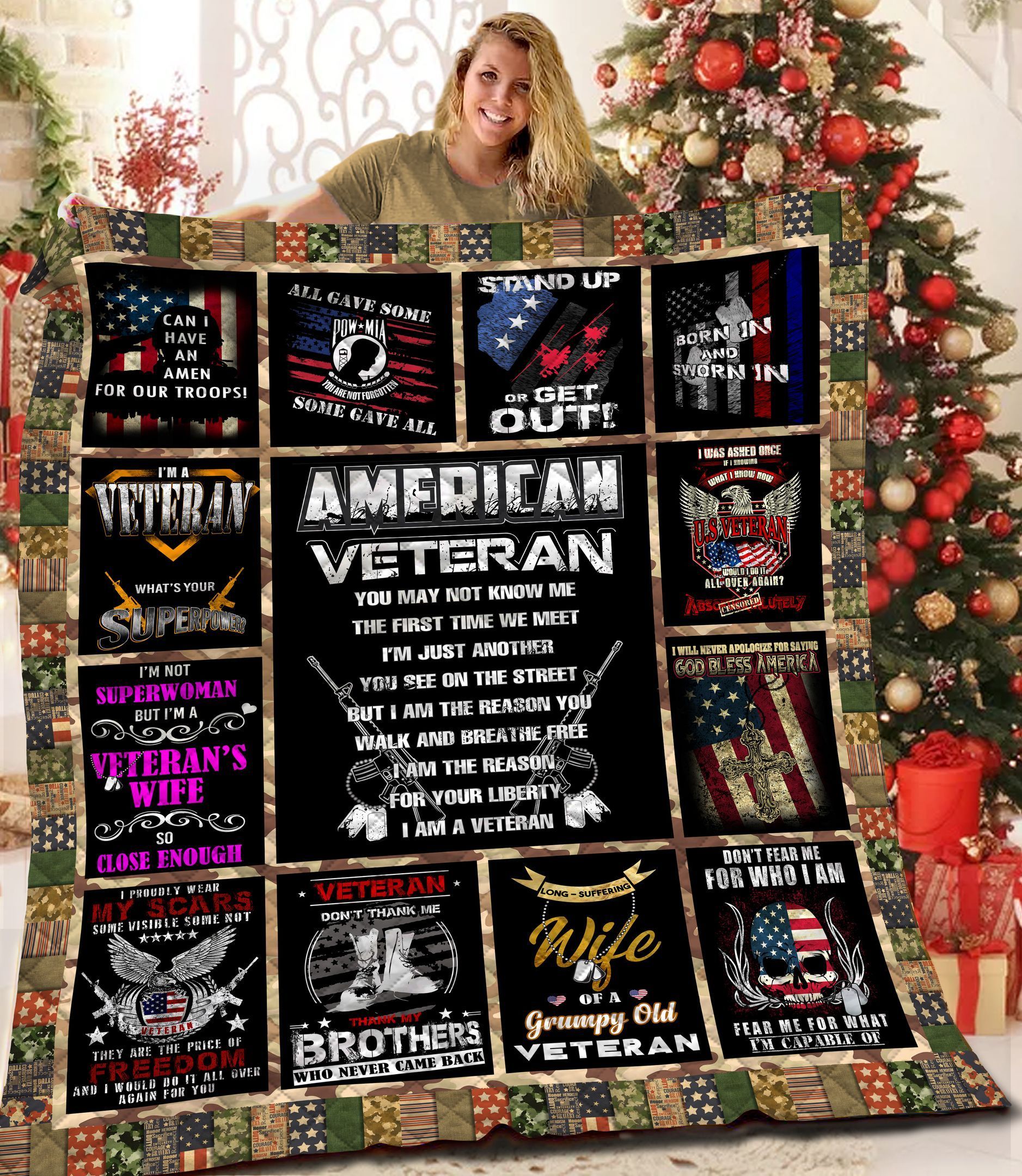 Veteran Quilt Blanket BBB091103NB