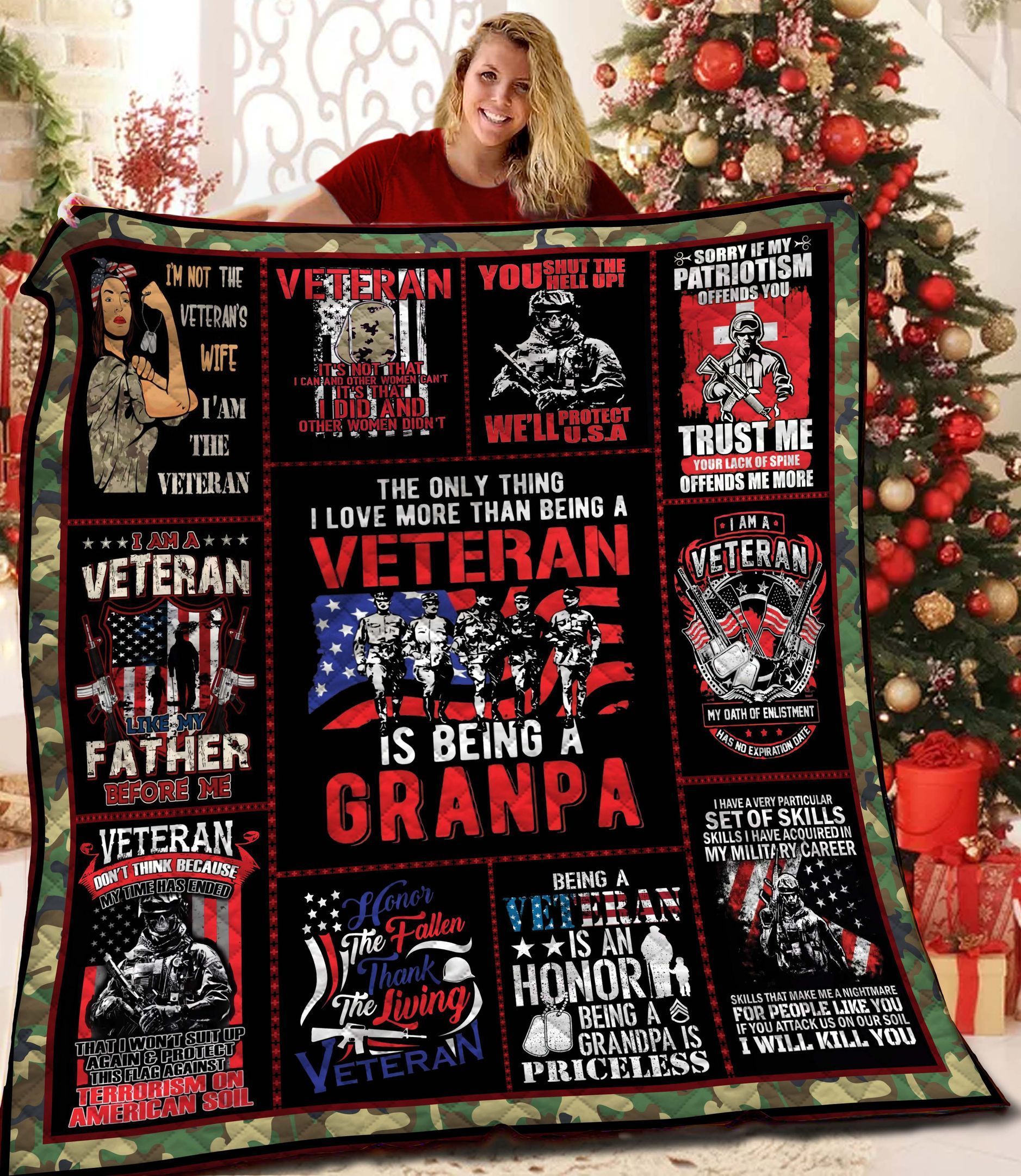 Veteran Quilt Blanket BBB091118SM