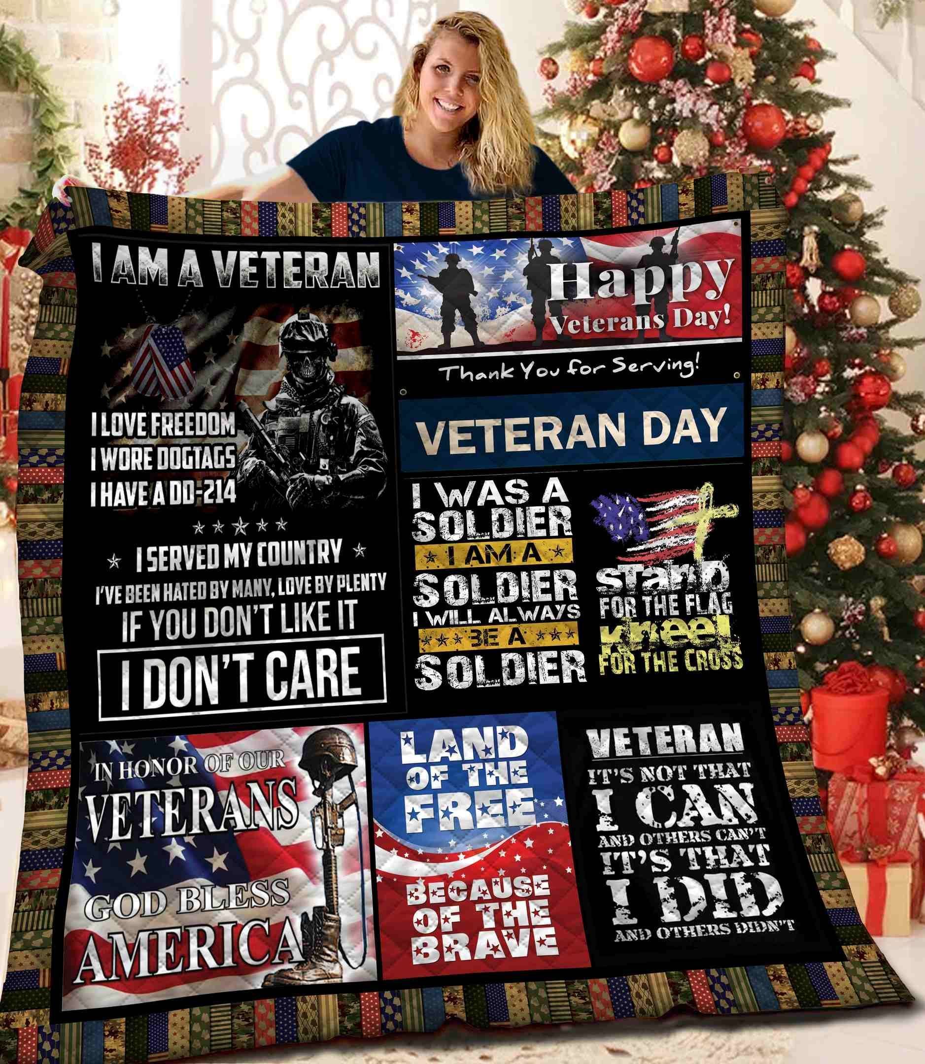 Veteran Quilt Blanket BBB111116MH