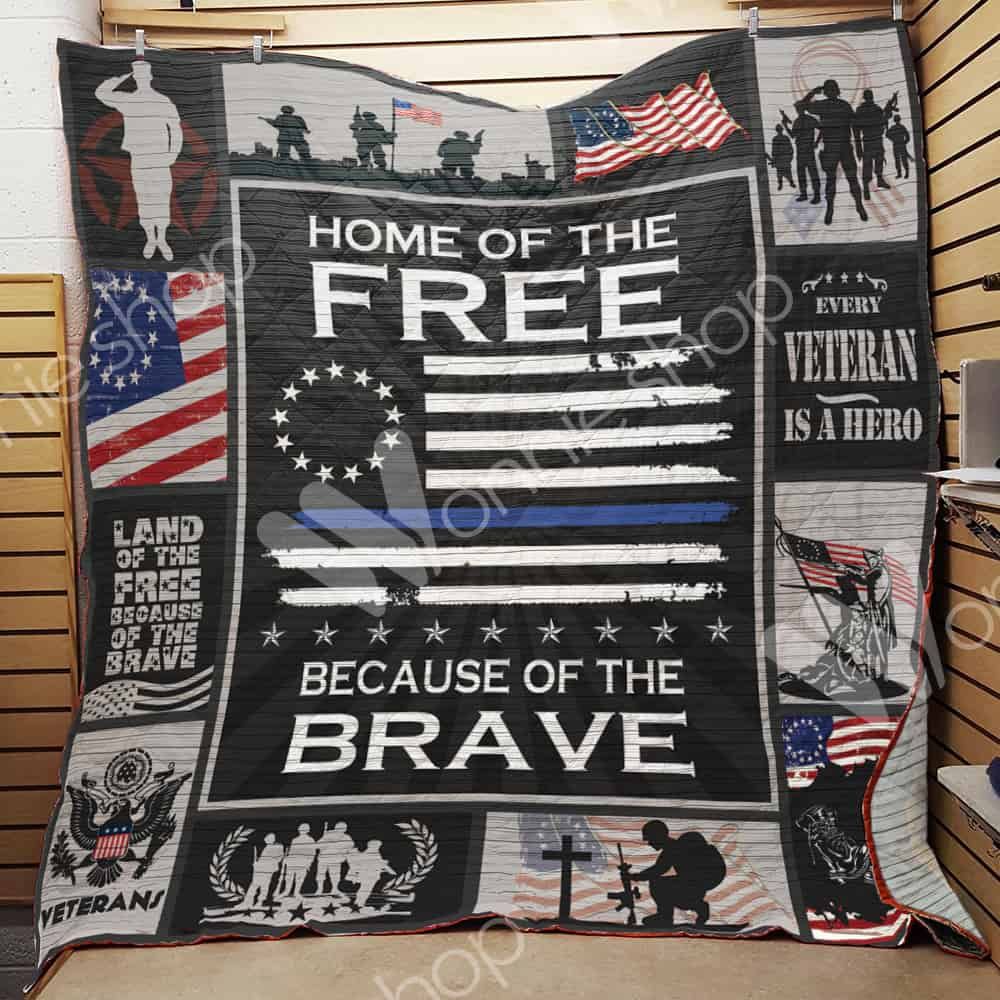 Veteran Us Flag Quilt Blanket DHC03021080TD