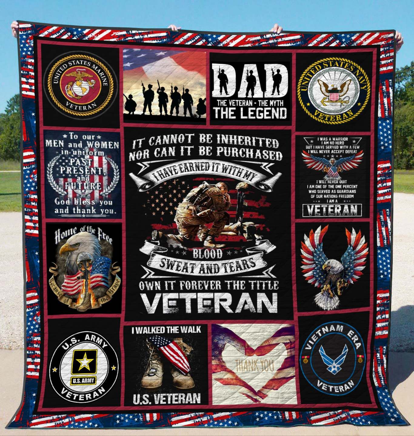 Veteran YE270701A Quilt Blanket