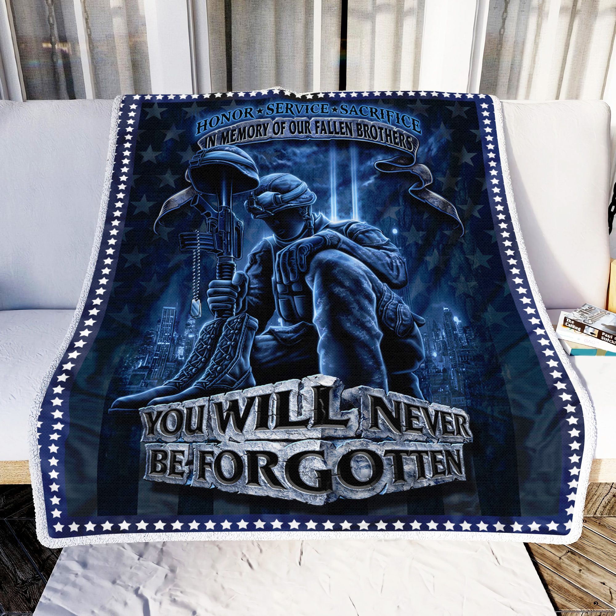 Veteran You Will Never Be Forgotten Fleece Blanket