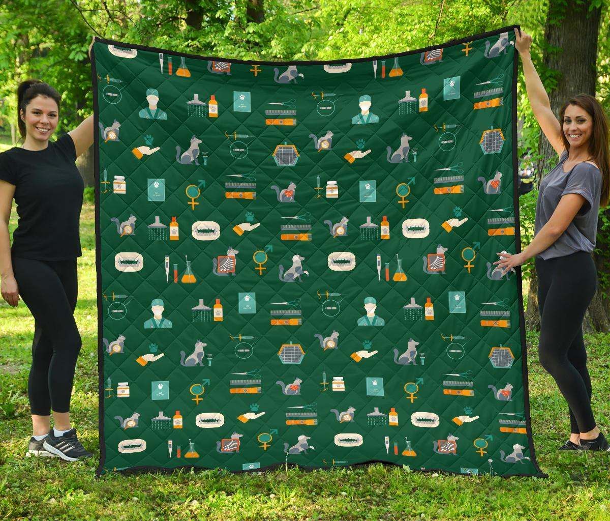 Veterianary CL12100724MDQ Quilt Blanket