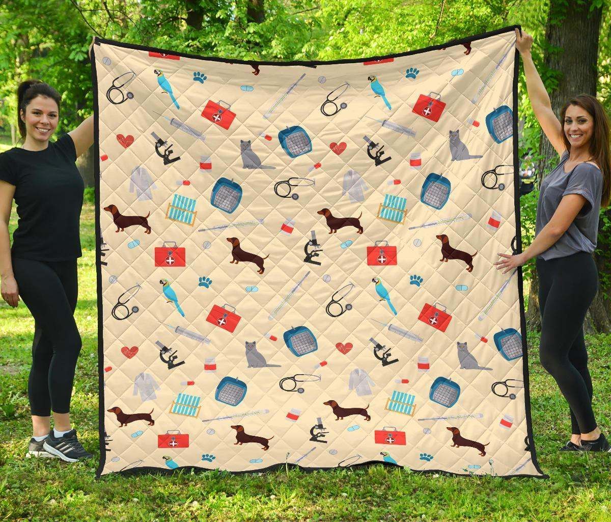 Veterianary CL12100726MDQ Quilt Blanket