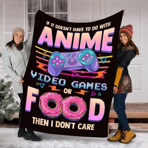 Video Games Or Food Sherpa Fleece Blanket