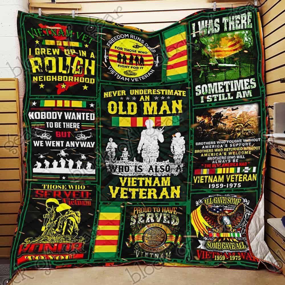 Vietnam Veteran 1 GS-CL-NT2910 Quilt Blanket