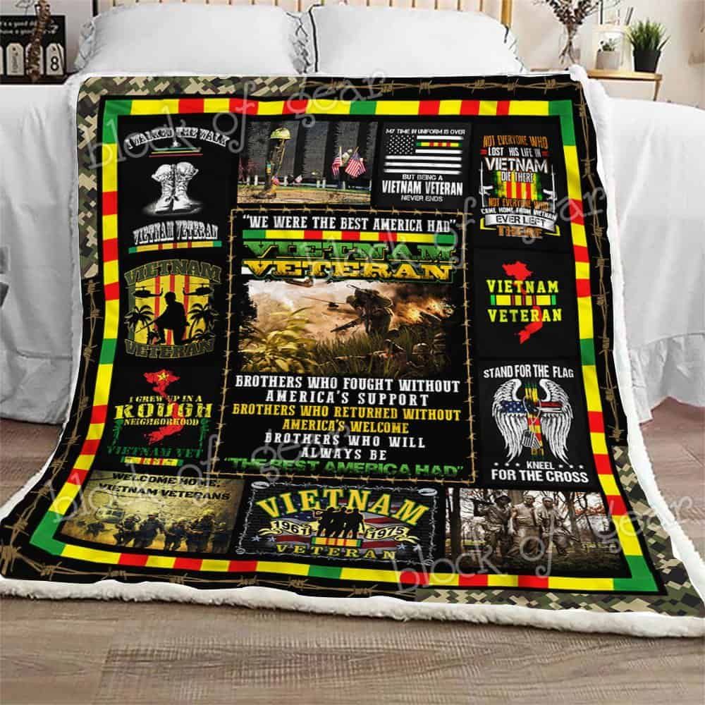Vietnam Veteran Sherpa Fleece Blanket