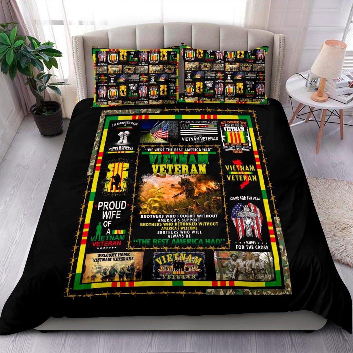 Vietnam Veteran Bedding Set