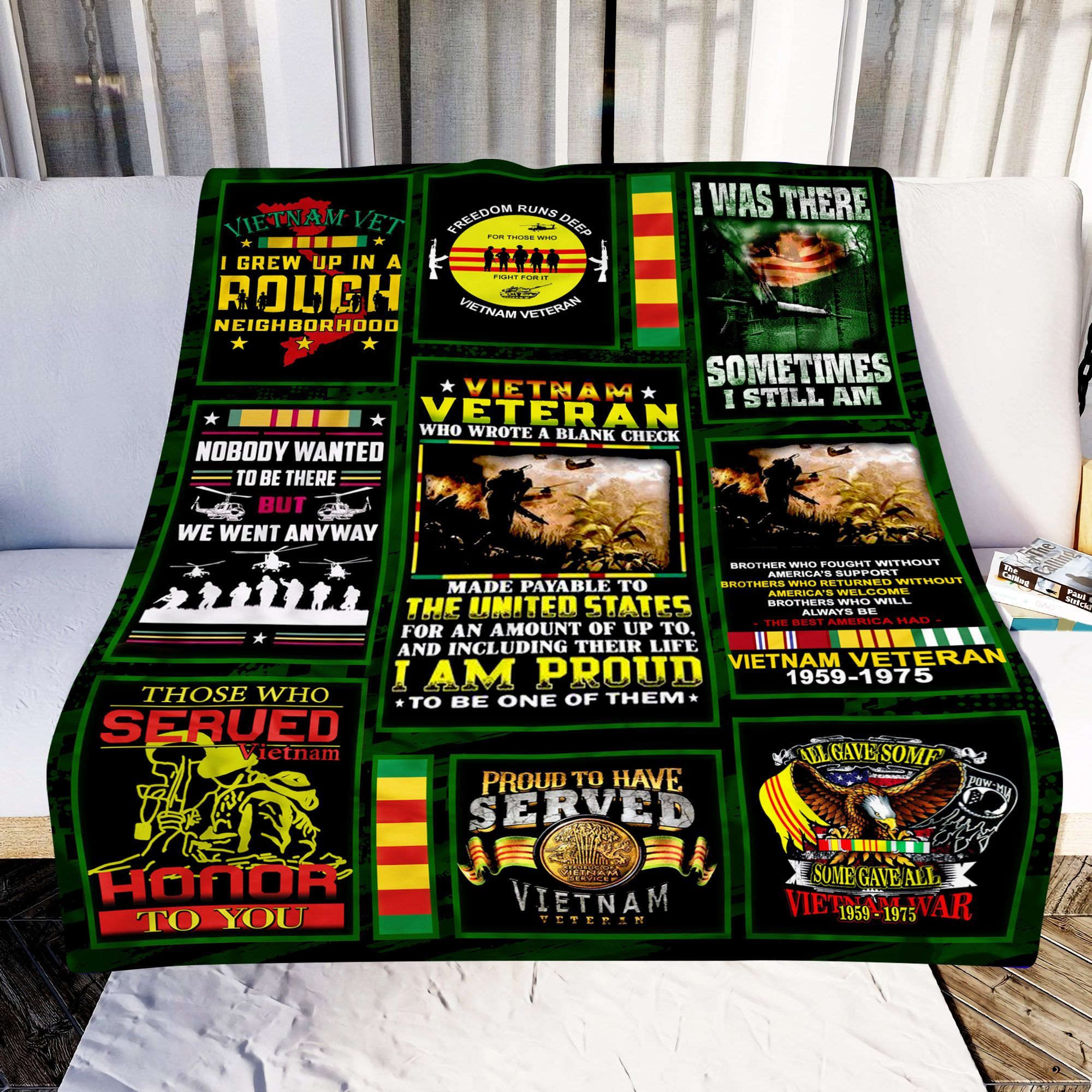 Vietnam Veteran Proud To Be One Of Them Sherpa Fleece Blanket