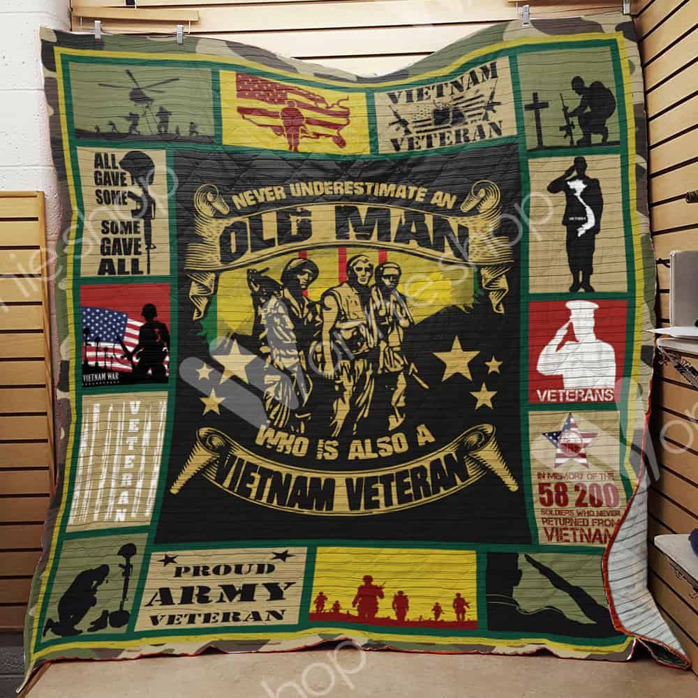 Vietnam Veteran Quilt Blanket DHC110238TD