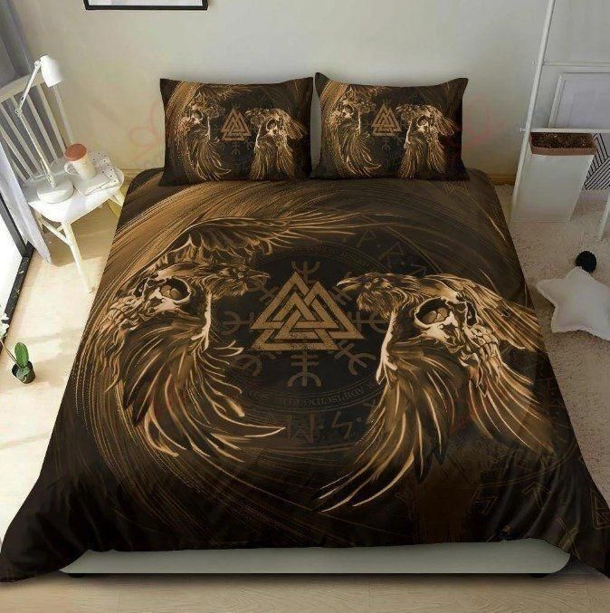Viking Bird In Love Bedding Set