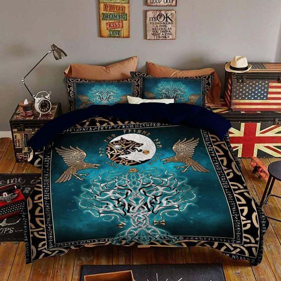 Viking Compass Yggdrasil Bedding Set
