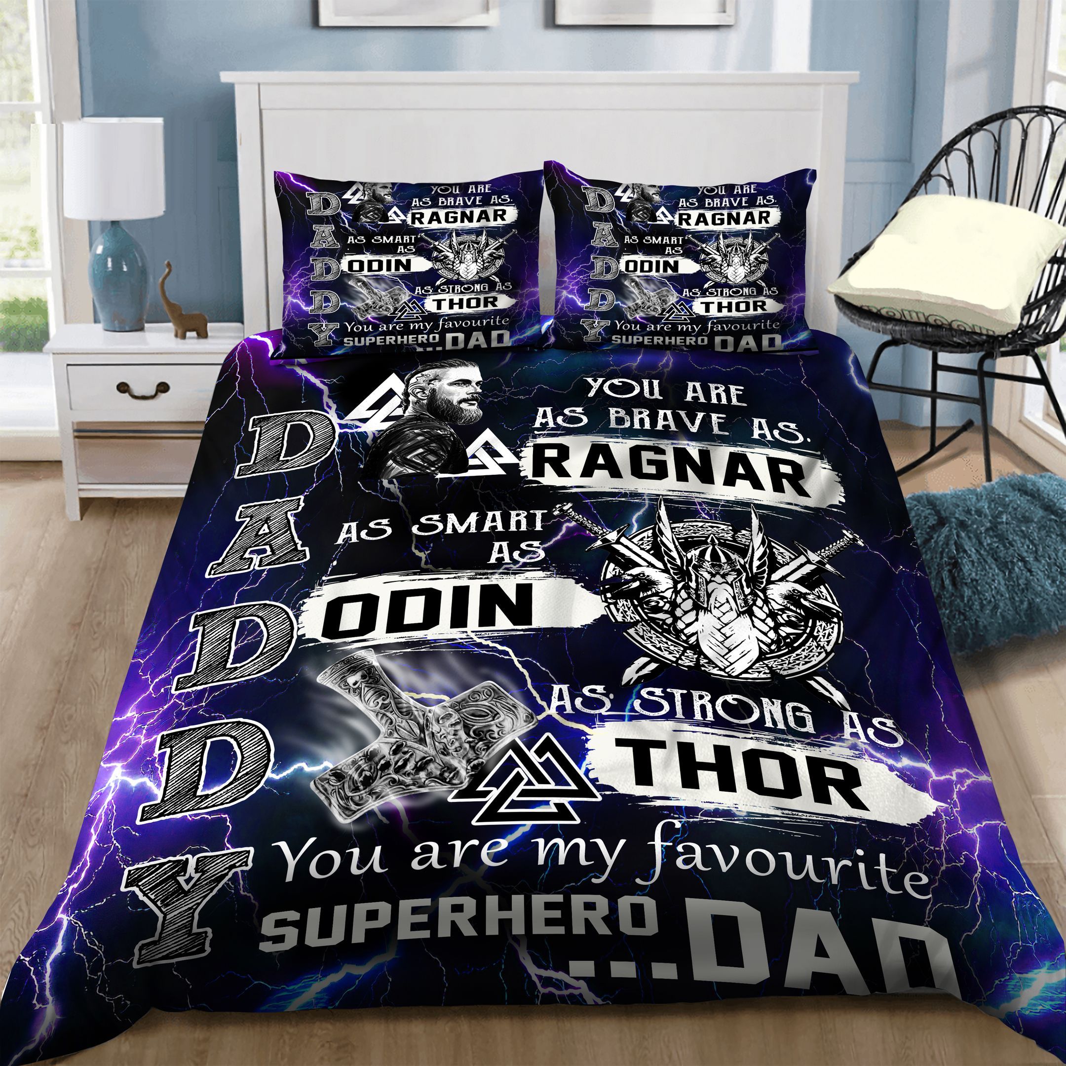 Viking Dad Bedding Set