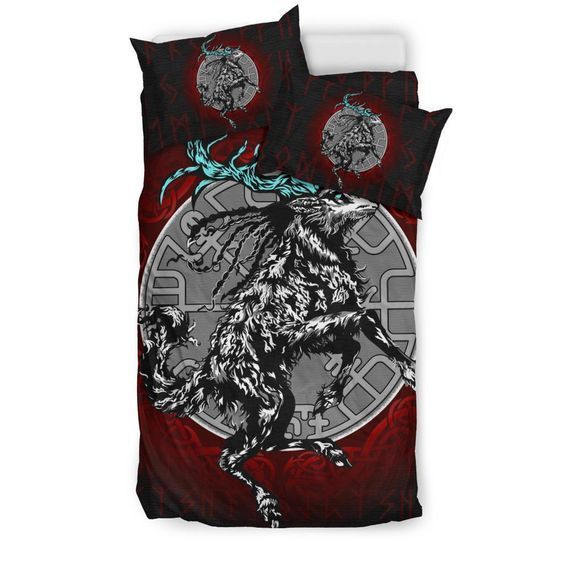 Viking Eikthyrnir On Top Of Valhalla Bedding Set