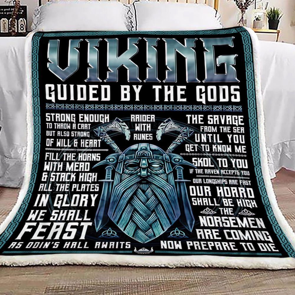 Viking Guided By The Gods Fleece Blanket