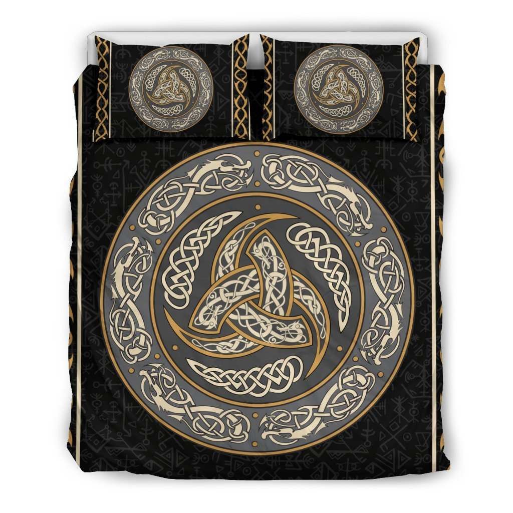 Viking Odin’s Horn 3D Bedding Set