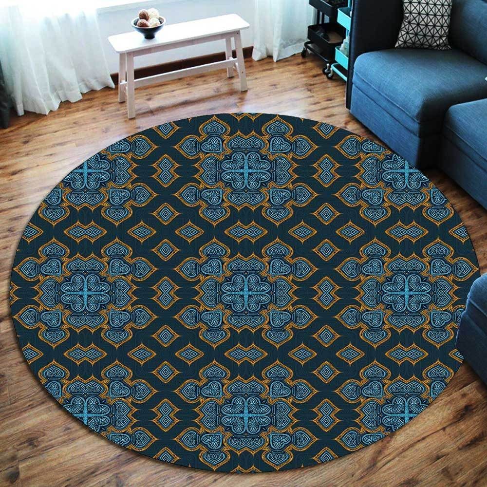 Viking Pattern Round Carpet