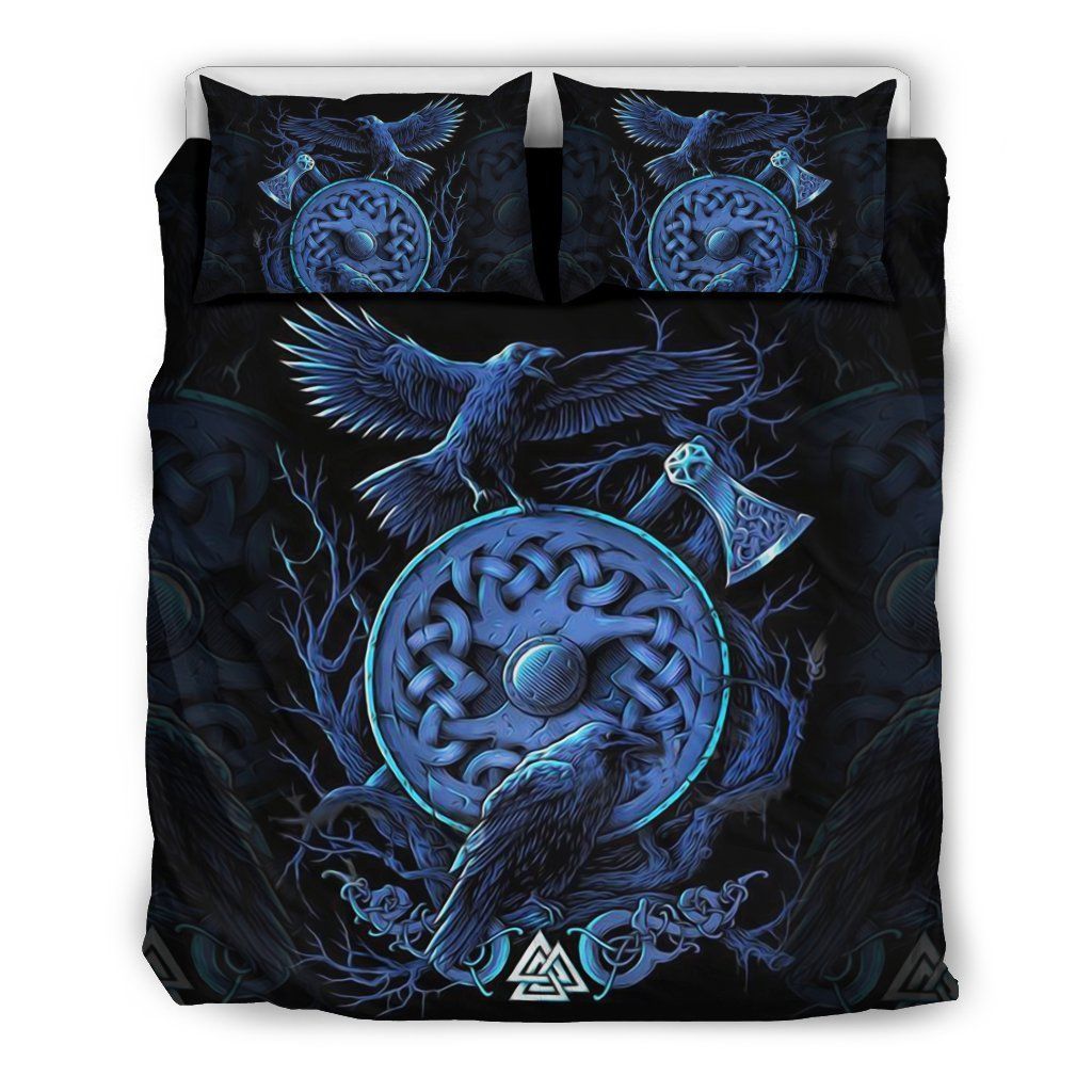 Viking Raven Blue Bedding Set
