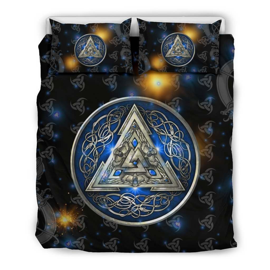 Viking Ravens With The Valknut 3D Bedding Set