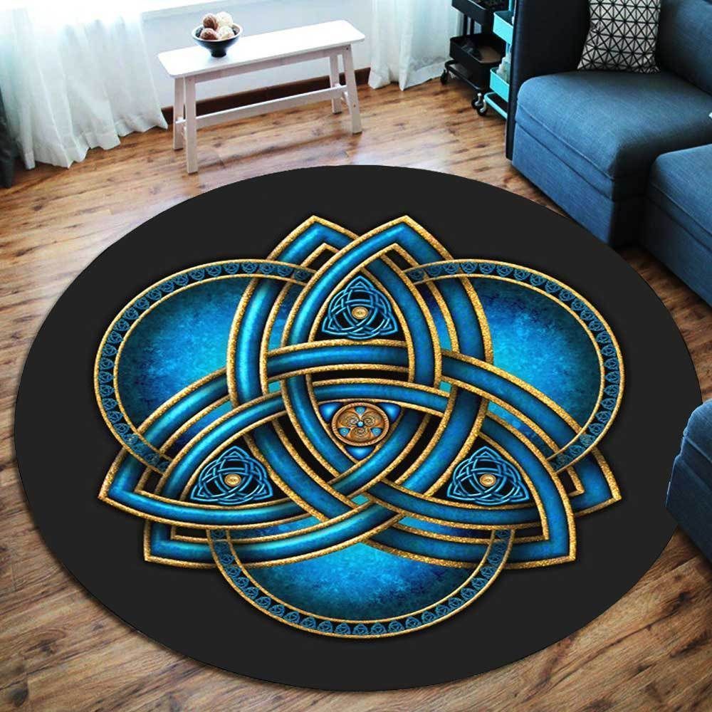 Viking Symbol Round Carpet