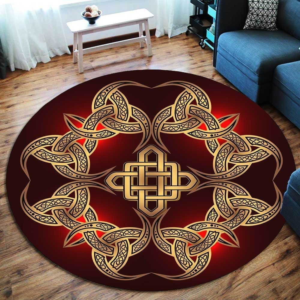 Viking Symbol Round Carpet