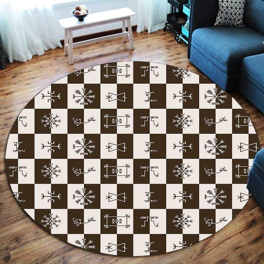 Viking Symbol Round Carpet