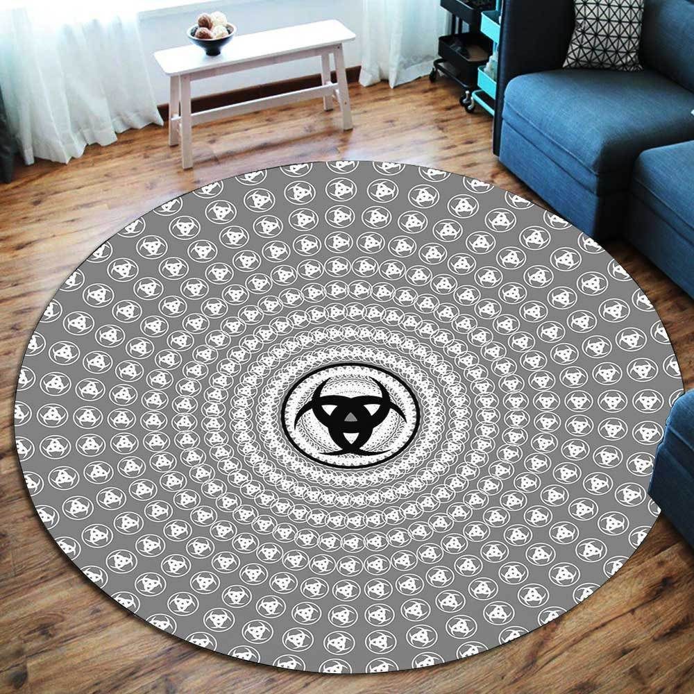 Viking Symbol Round Carpet