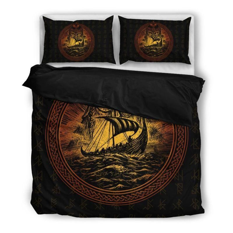 Viking The Boat Under Storm Bedding Set