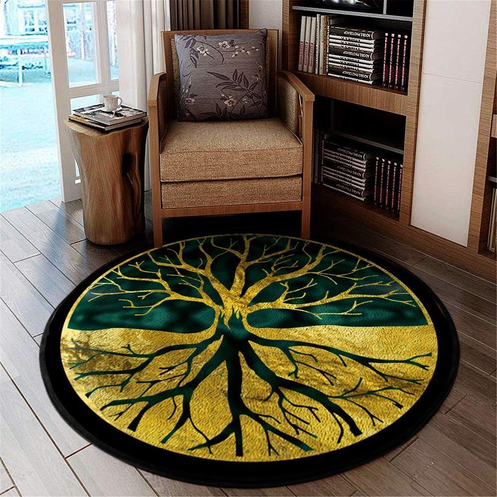 Viking Tree Of Life Round Carpet