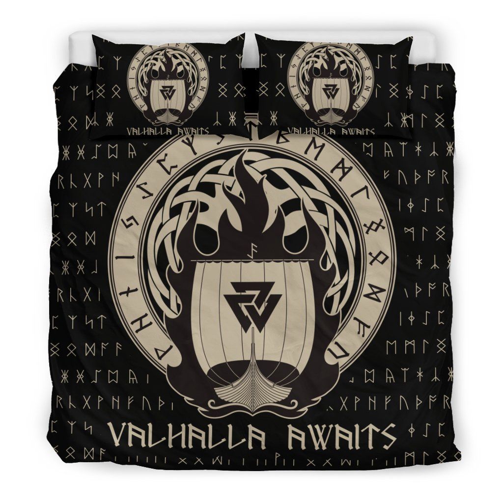 Viking Valhalla Awaits Bedding Set